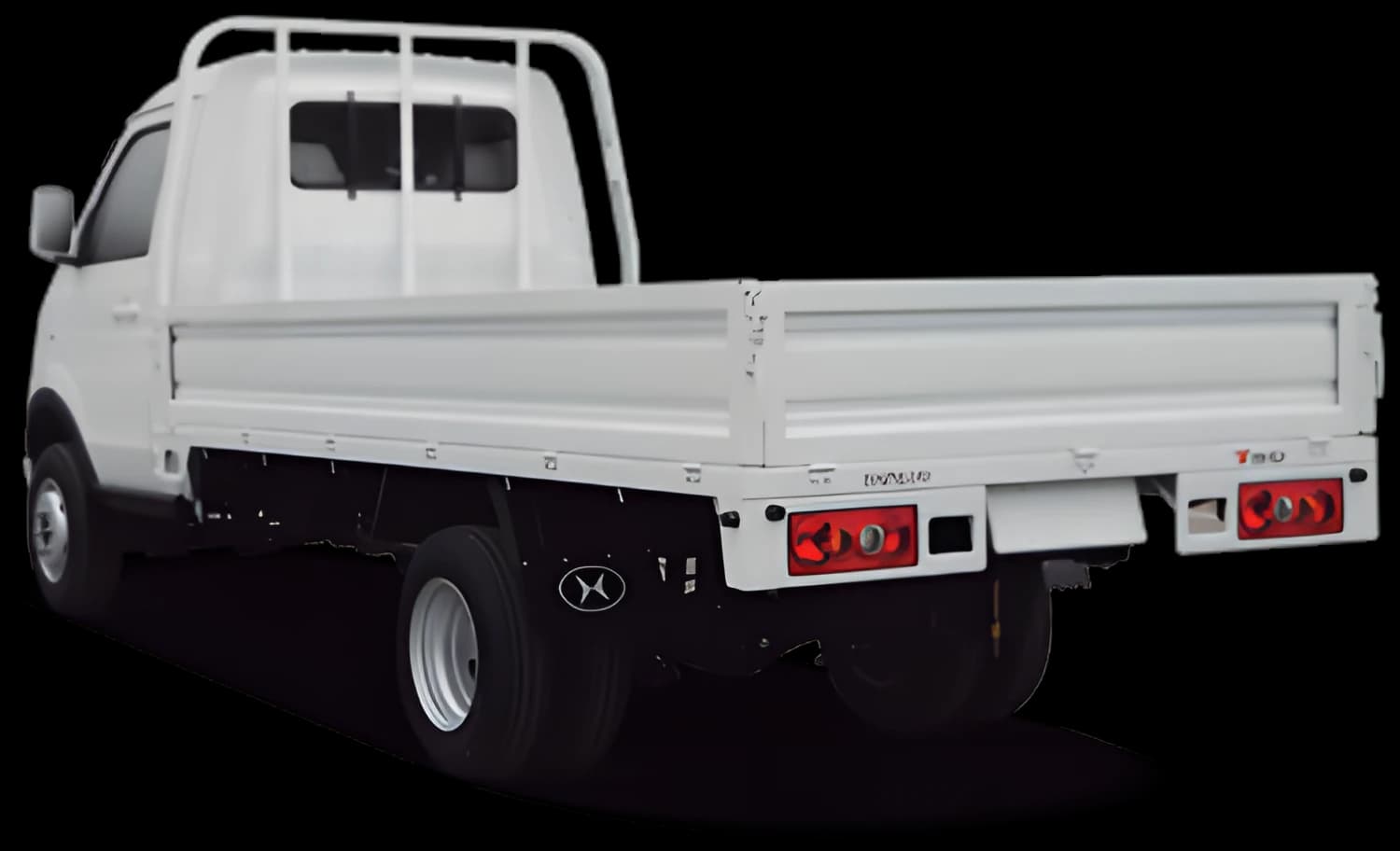 Shineray T50 vista trasera con caja de carga